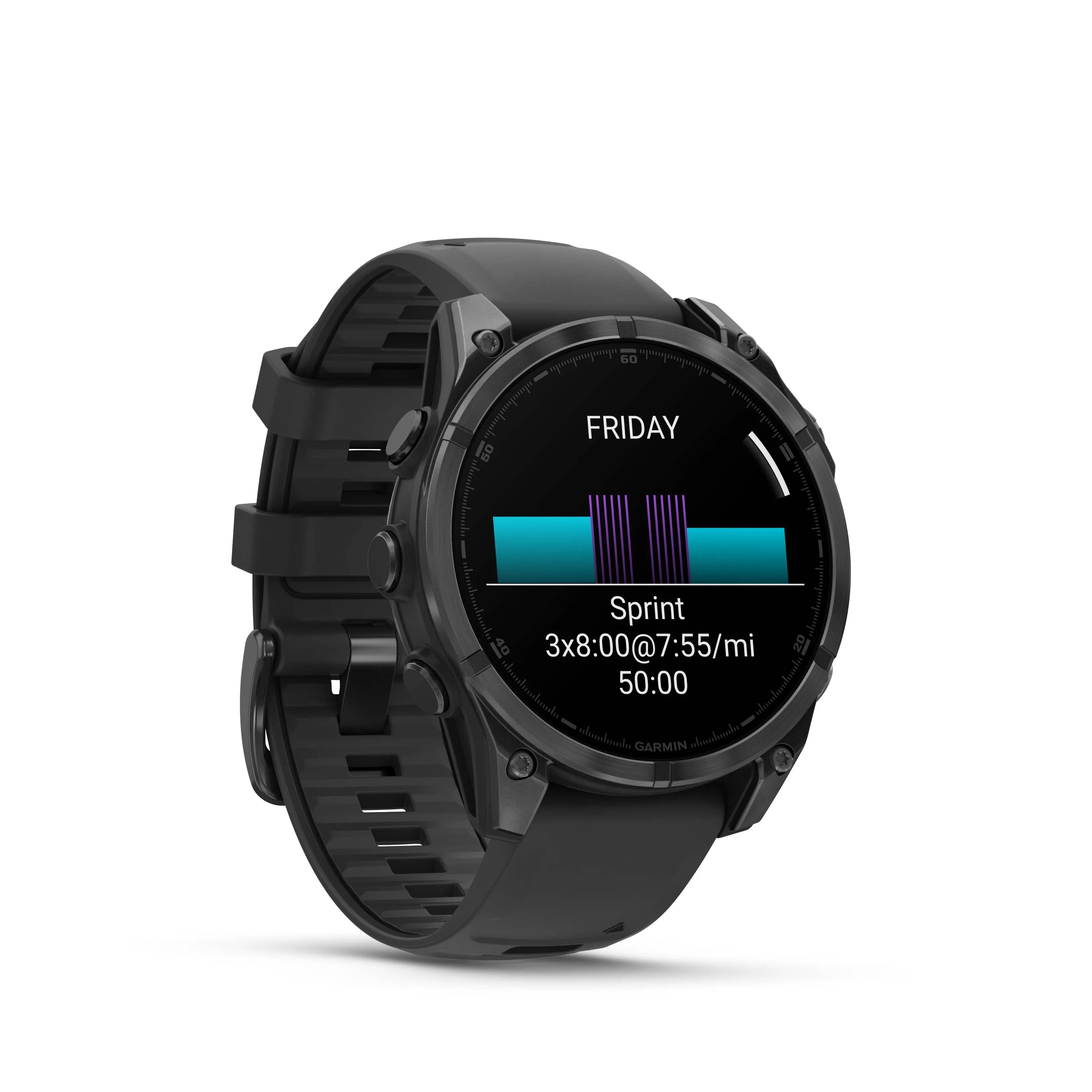 fenix 8 - 47 mm, AMOLED - Slate Gray/Black Silicone Band