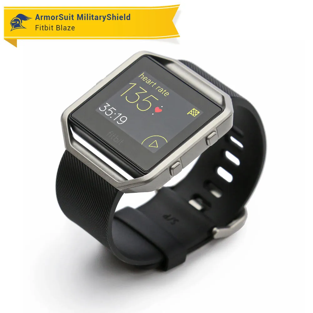 Fitbit Blaze Screen Protector   Full Body Skin (Front & Back)