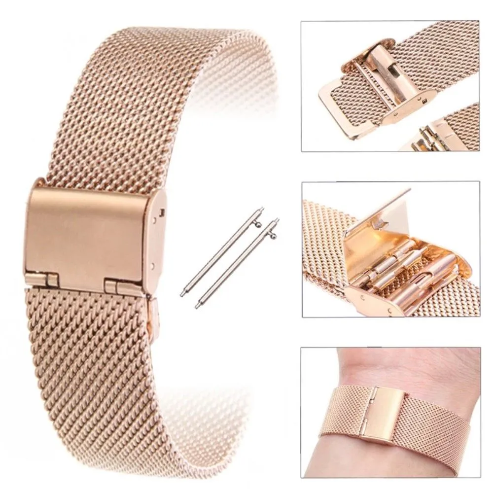 Fitbit Charge 5 luxurious style watch strap - Rose Gold