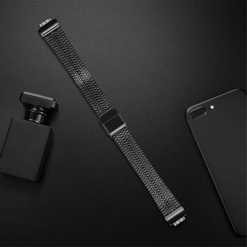 Fitbit Inspire 2 / Inspire 5 bead stainless steel watch strap - Black