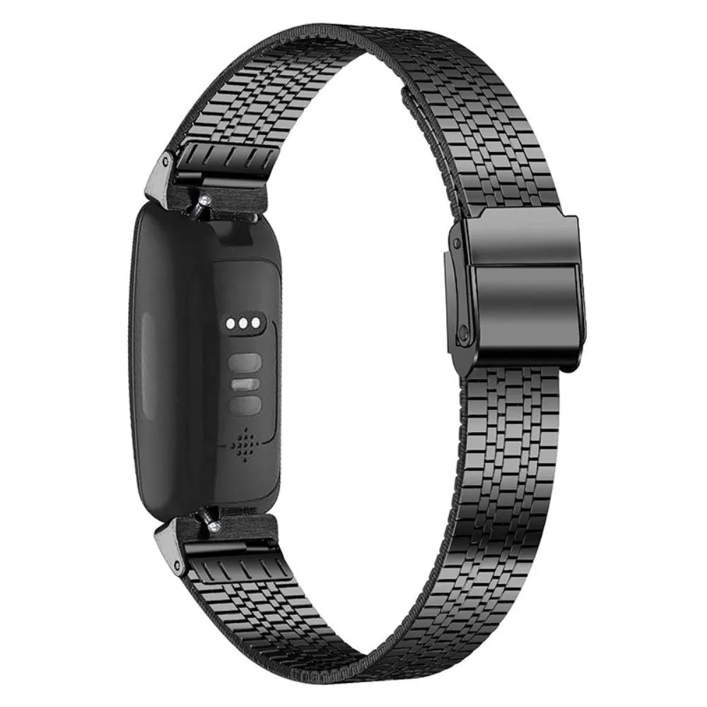 Fitbit Inspire 2 / Inspire 5 bead stainless steel watch strap - Black