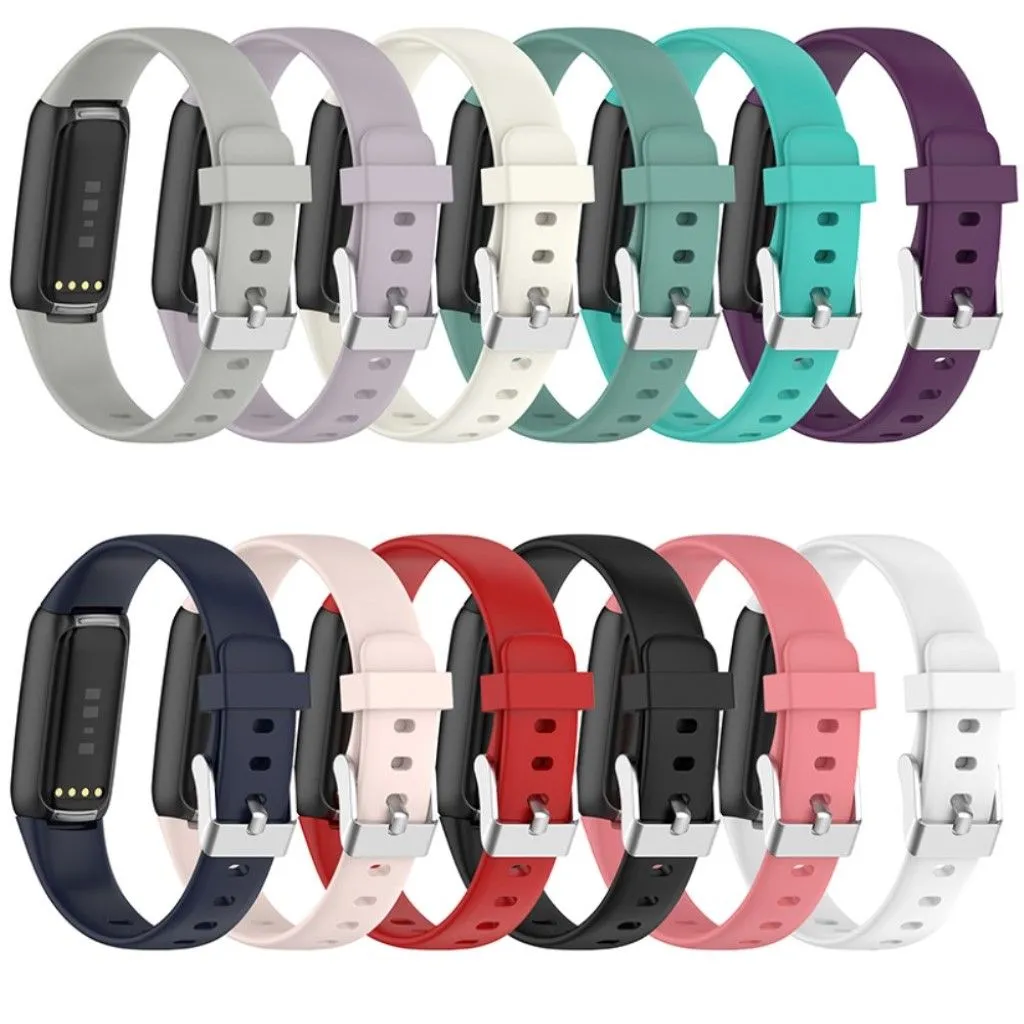 Fitbit Luxe silicone watch strap - Purple / Size: L