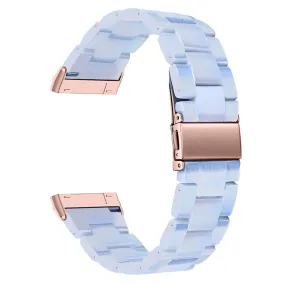 Fitbit Sense / Versa 3 resin bead watch strap - Baby Blue