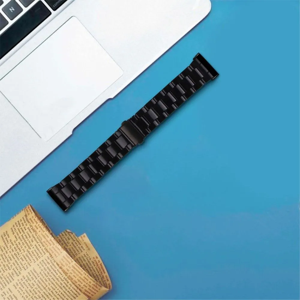 Fitbit Sense / Versa 3 resin bear watch strap - Black