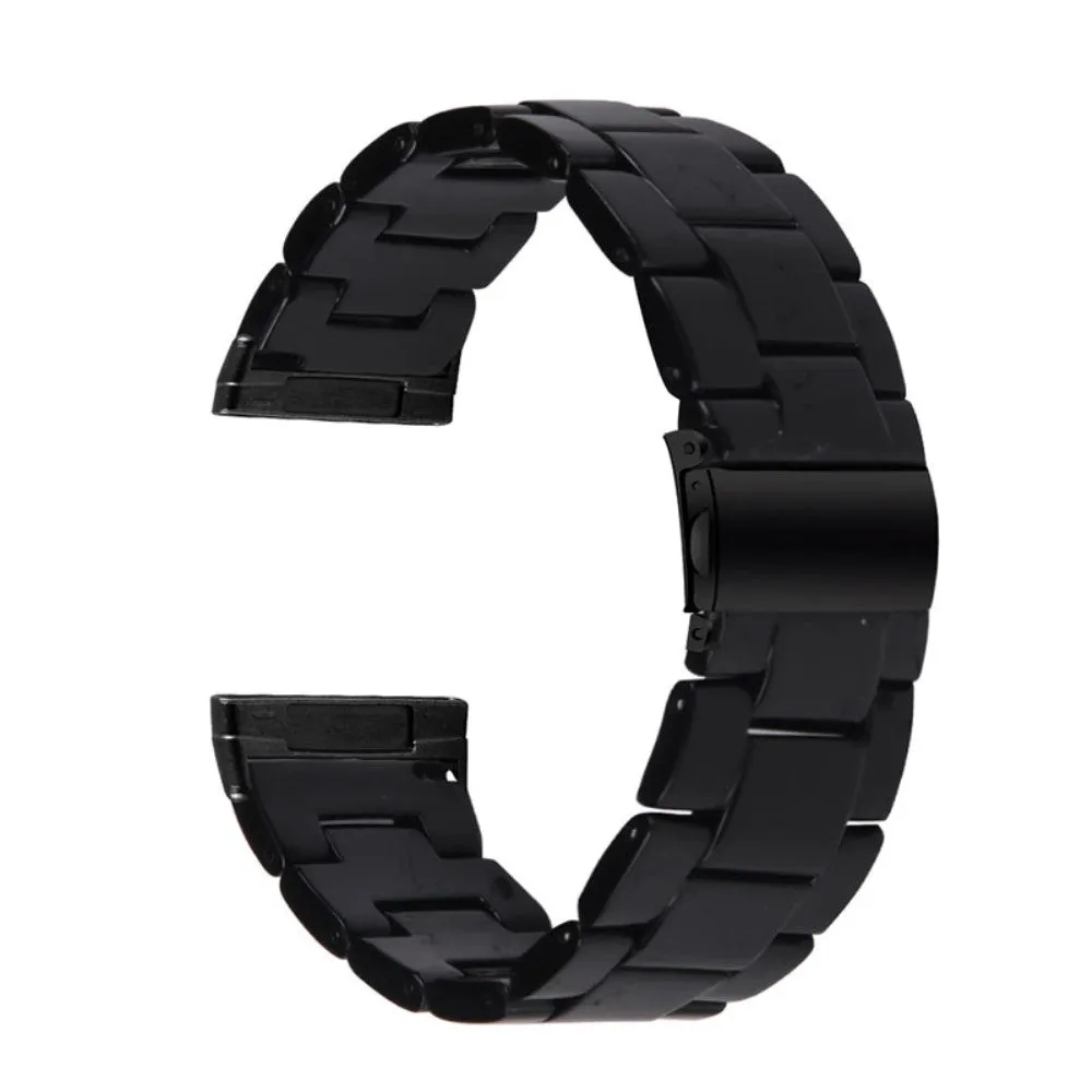 Fitbit Sense / Versa 3 resin bear watch strap - Black