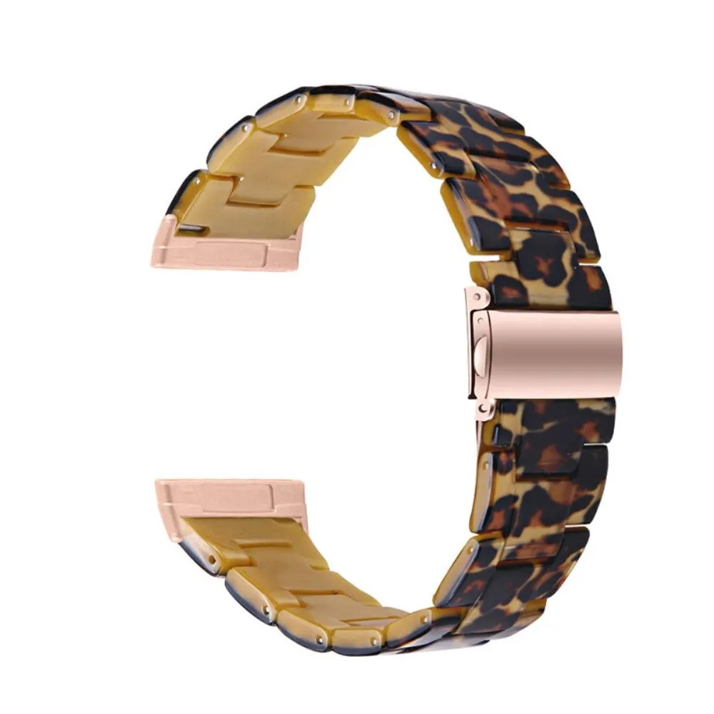 Fitbit Sense / Versa 3 resin bear watch strap - Leopard Print