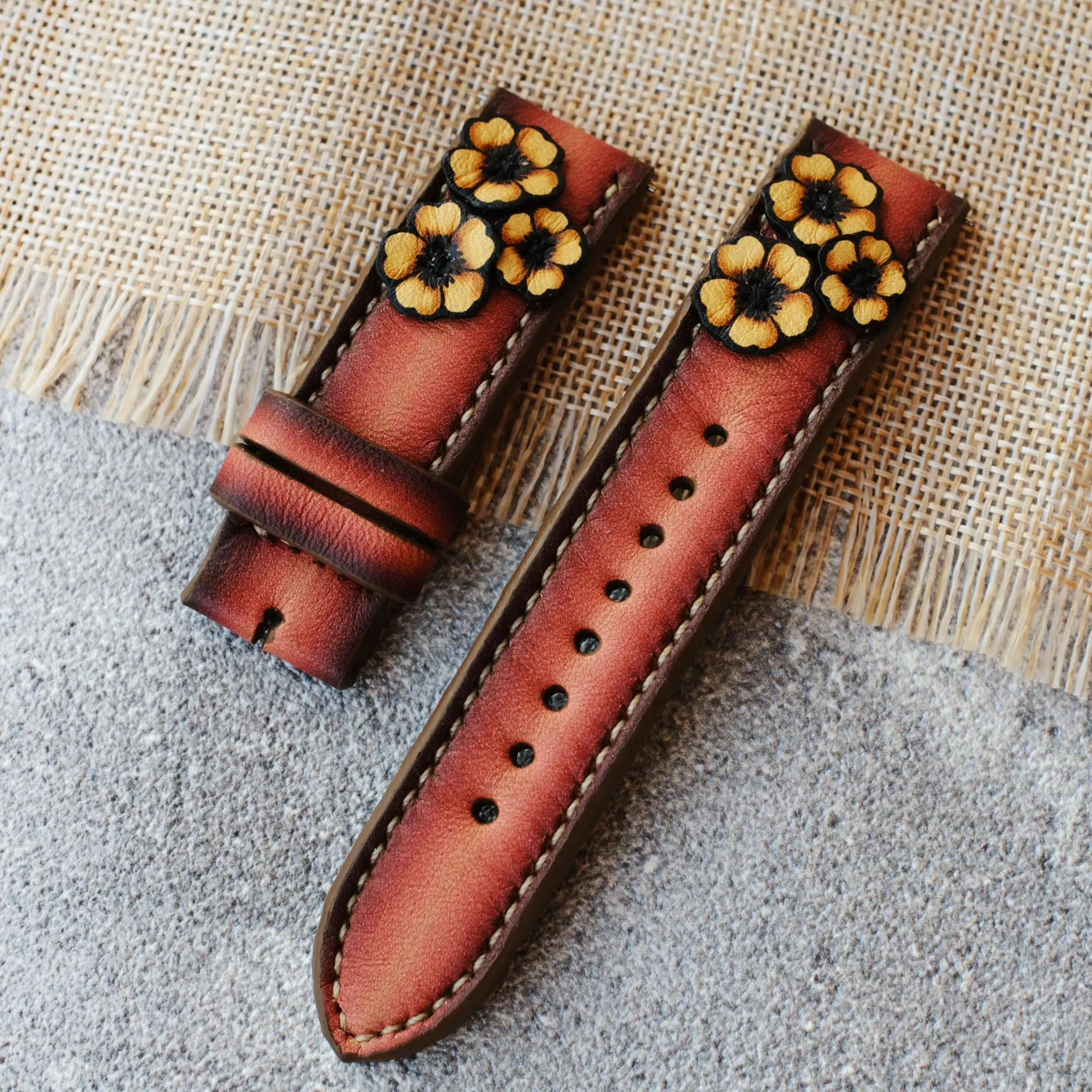 Flower Watch Strap On Samsung Galaxy Watch