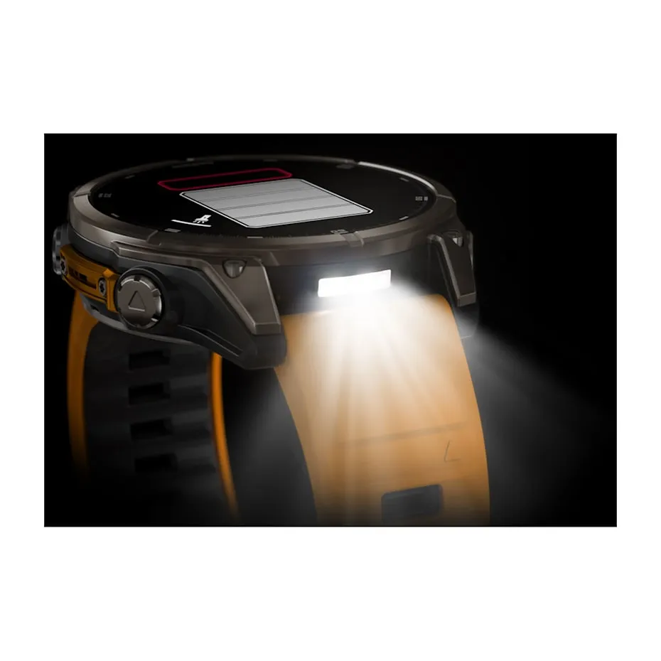 fēnix® 8 – 47 mm | AMOLED - Sapphire, Titanium with Spark Orange Band