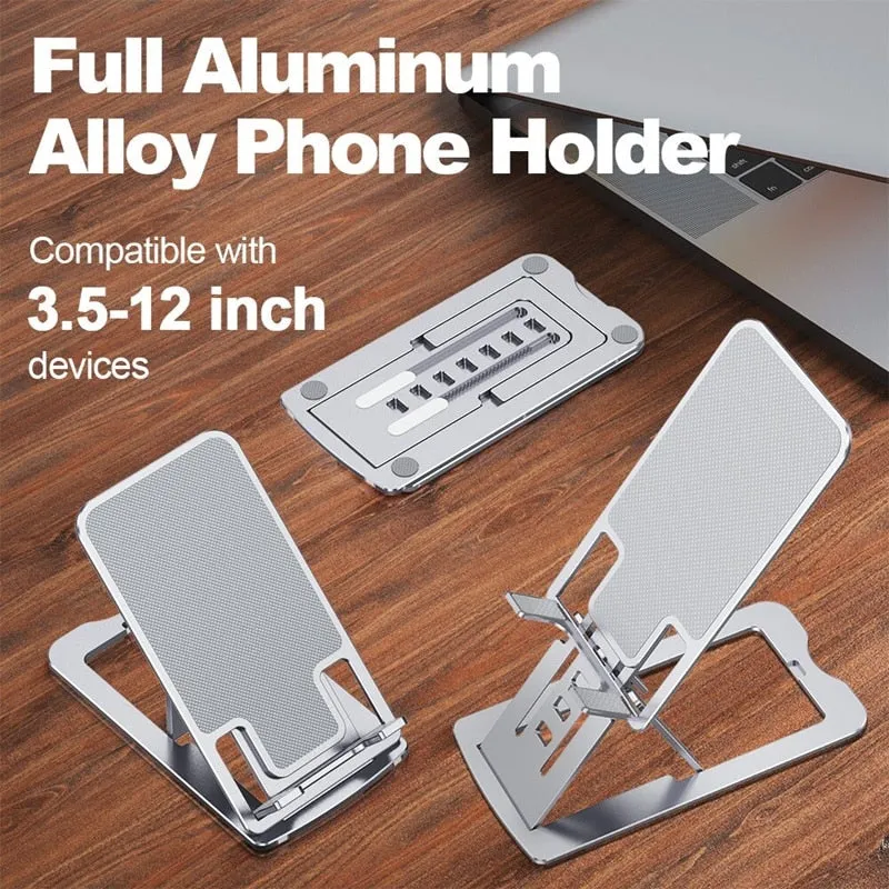 Foldable Adjustable Metal Phone Holder Stand