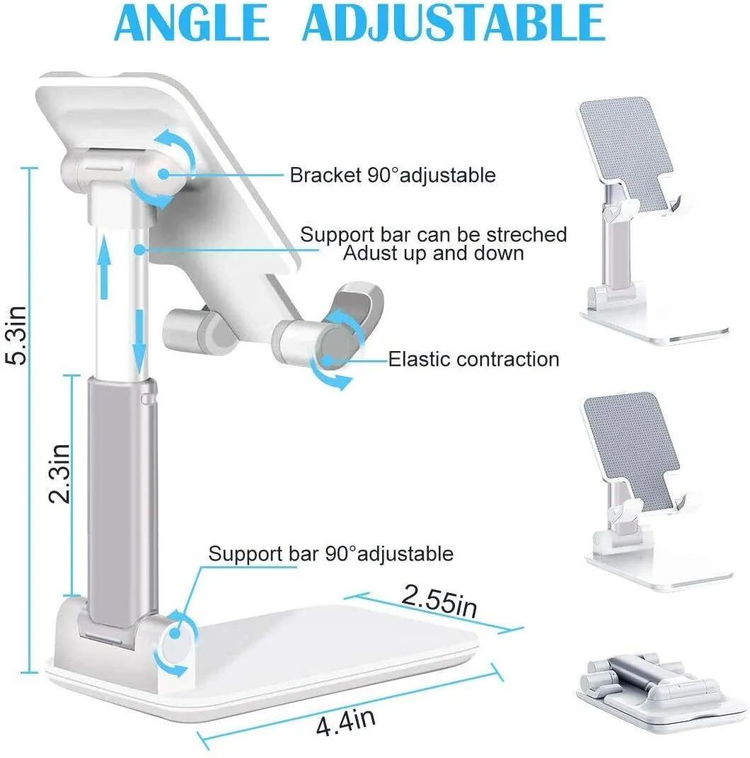 Foldable Extend Support Desk Mobile Phone or Tablet Holder Stand