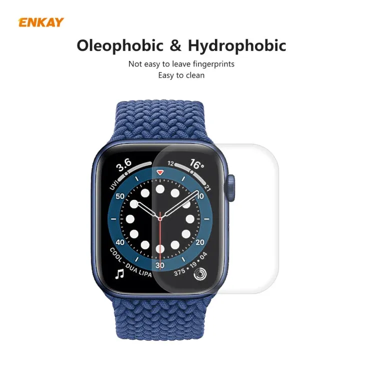 For Apple Watch Series 6/5/4/SE 40mm ENKAY Hat-Prince 3D Full Screen PET Curved Hot Bending HD Screen Protector Film(Transparent)