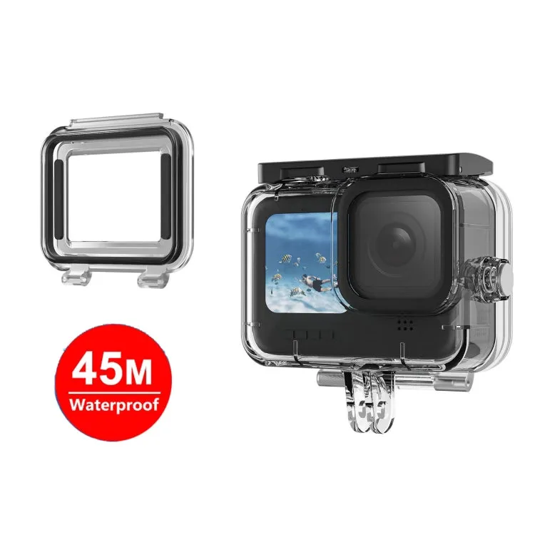 For GoPro Hero11 Black / HERO10 Black / HERO9 Black TELESIN Waterproof Case Full Scene Anti-Fog Underwater Diving Housing