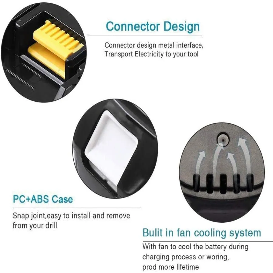 For Makita 18V Battery Replacement | BL1830 3.0Ah Li-ion Battery 4 Pack