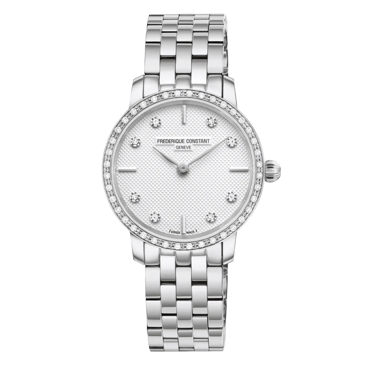 Frederique Constant Ladies Watch Slimline White Diamond FC-200STDSD6B