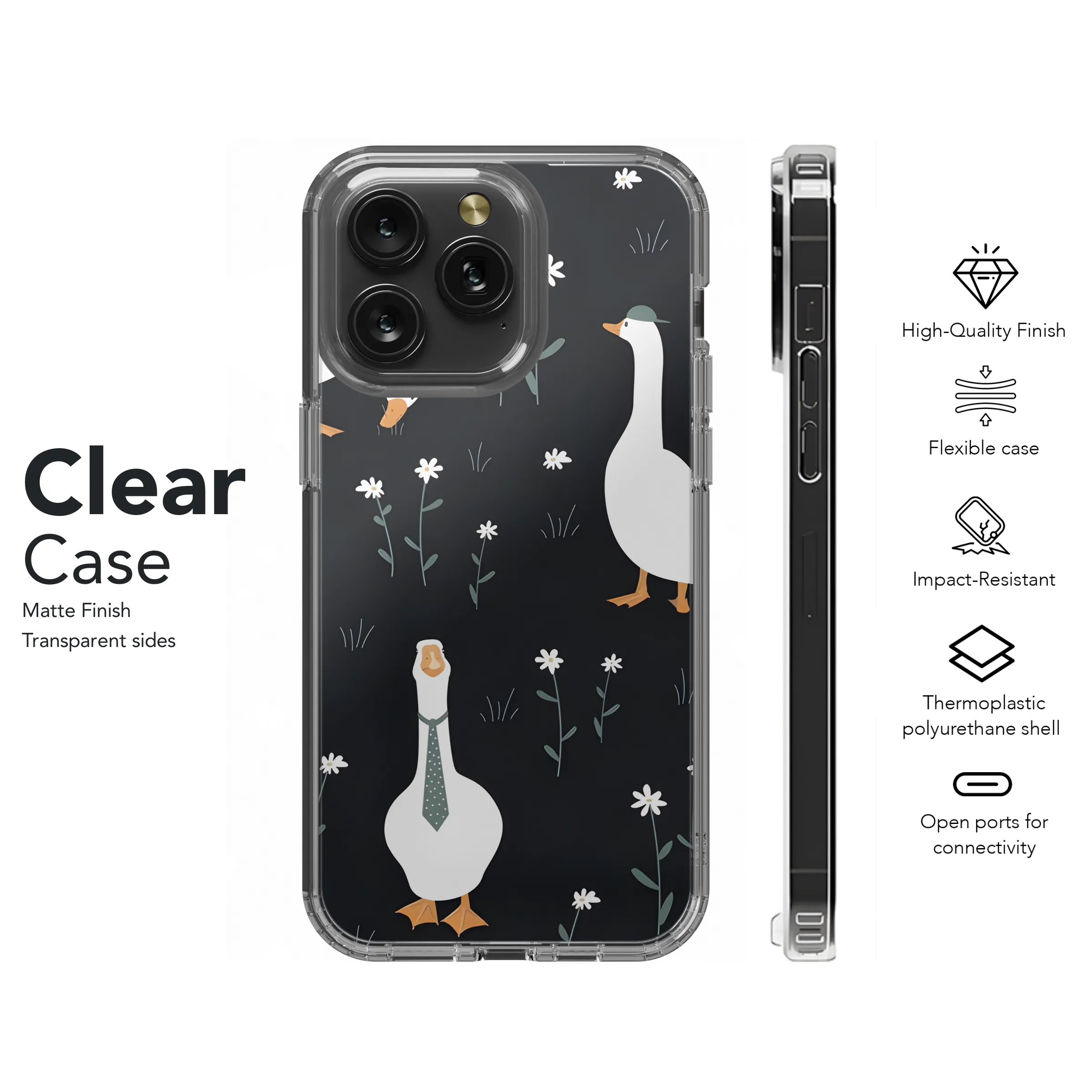 Funny Goose Phone Case iPhone Samsung Cover Pixel 2685