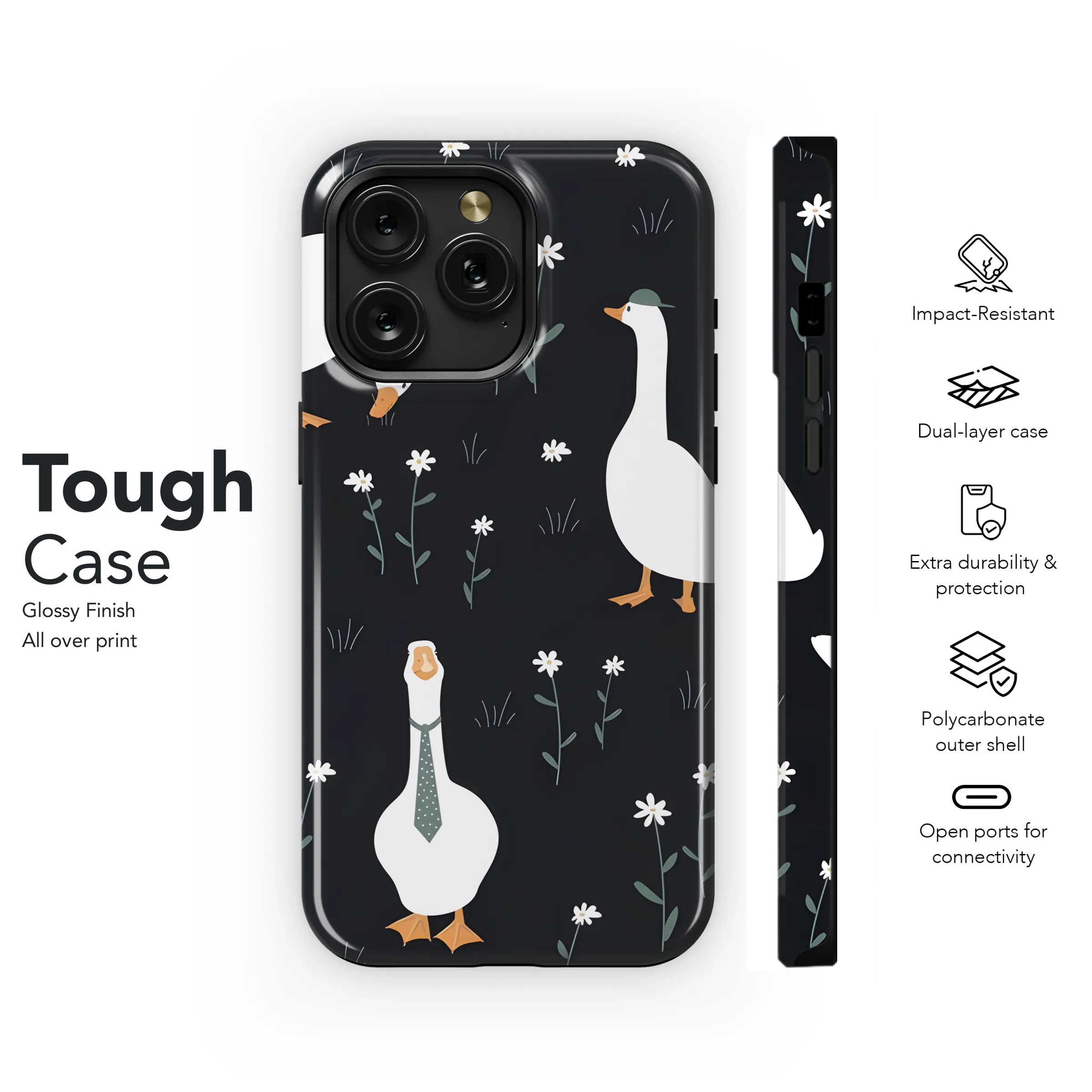 Funny Goose Phone Case iPhone Samsung Cover Pixel 2685