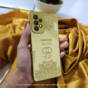 Galaxy A Series Crafted Gold Luxurious Camera Protective Case