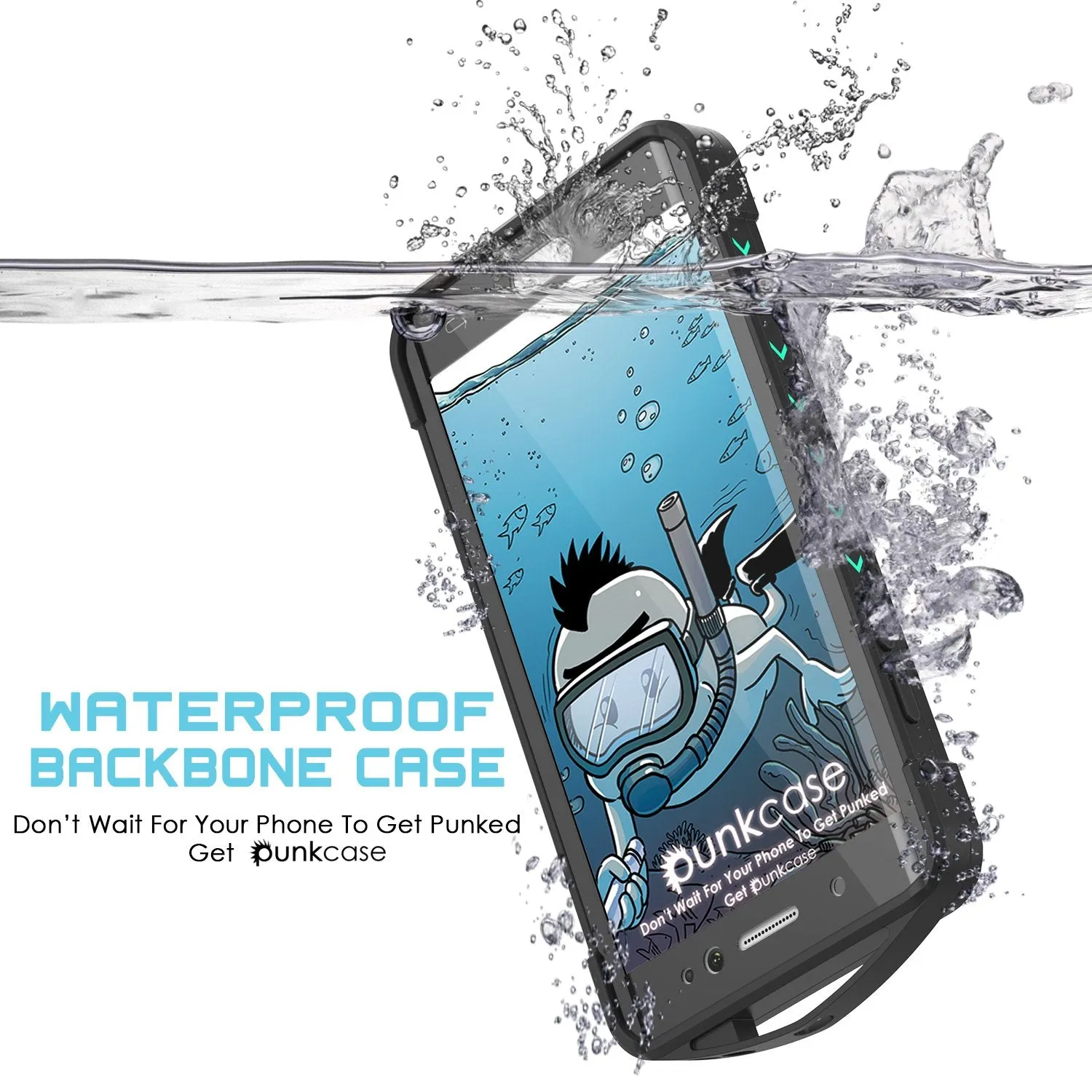 Galaxy Note FE Waterproof Case, Punkcase WEBSTER Series, Teal | Heavy Duty Armor Cover