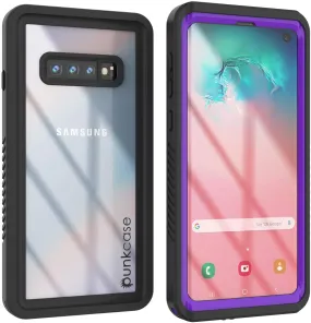 Galaxy S10 Water/Shockproof Slim Screen Protector Case [Purple]