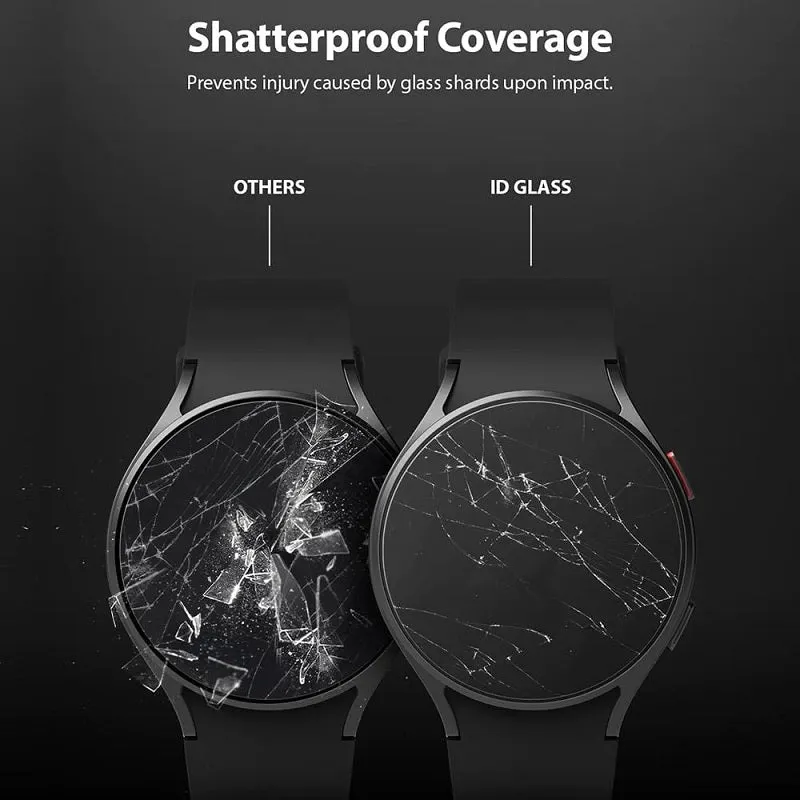 Galaxy Watch 4 / Watch 5 44mm (R6) ID Glass Screen Protector 4 Pcs By Ringke