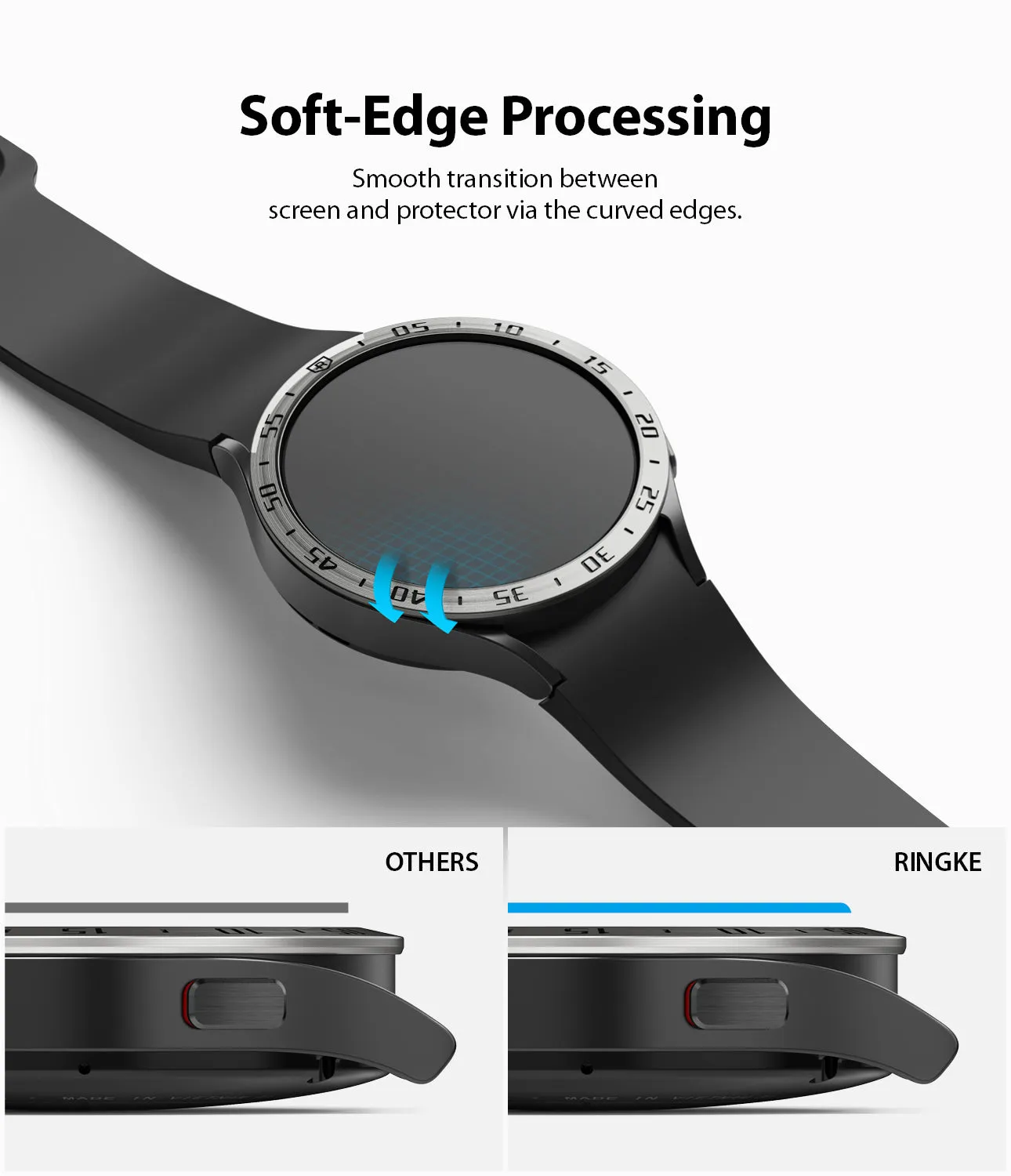 Galaxy Watch 5/4 40mm Screen Protector for Bezel Styling | Glass - R2