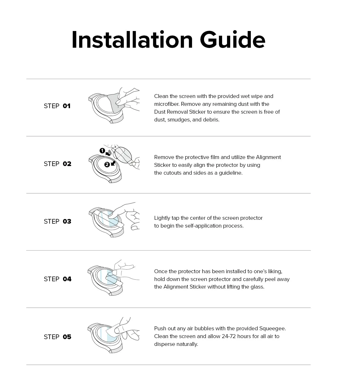 Galaxy Watch 6 44mm Screen Protector for Bezel Styling | Glass - R9