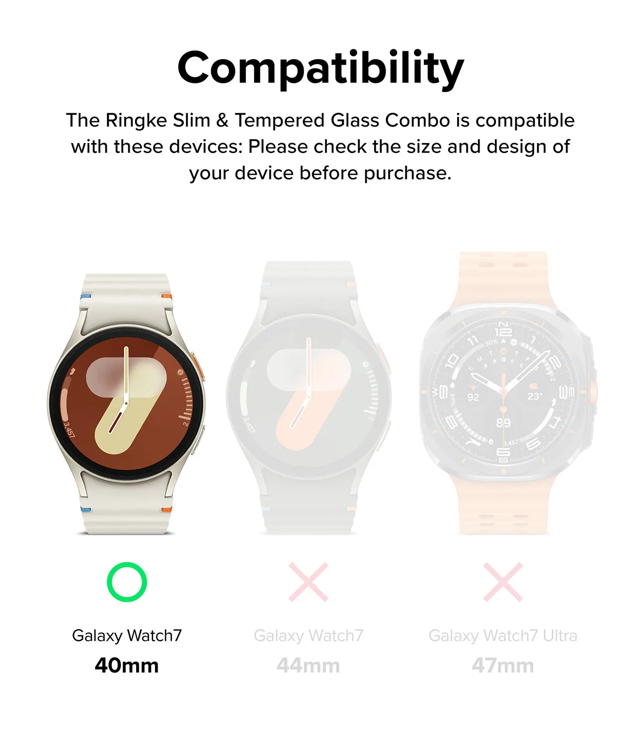 Galaxy Watch 7 (40mm) | Slim & Glass