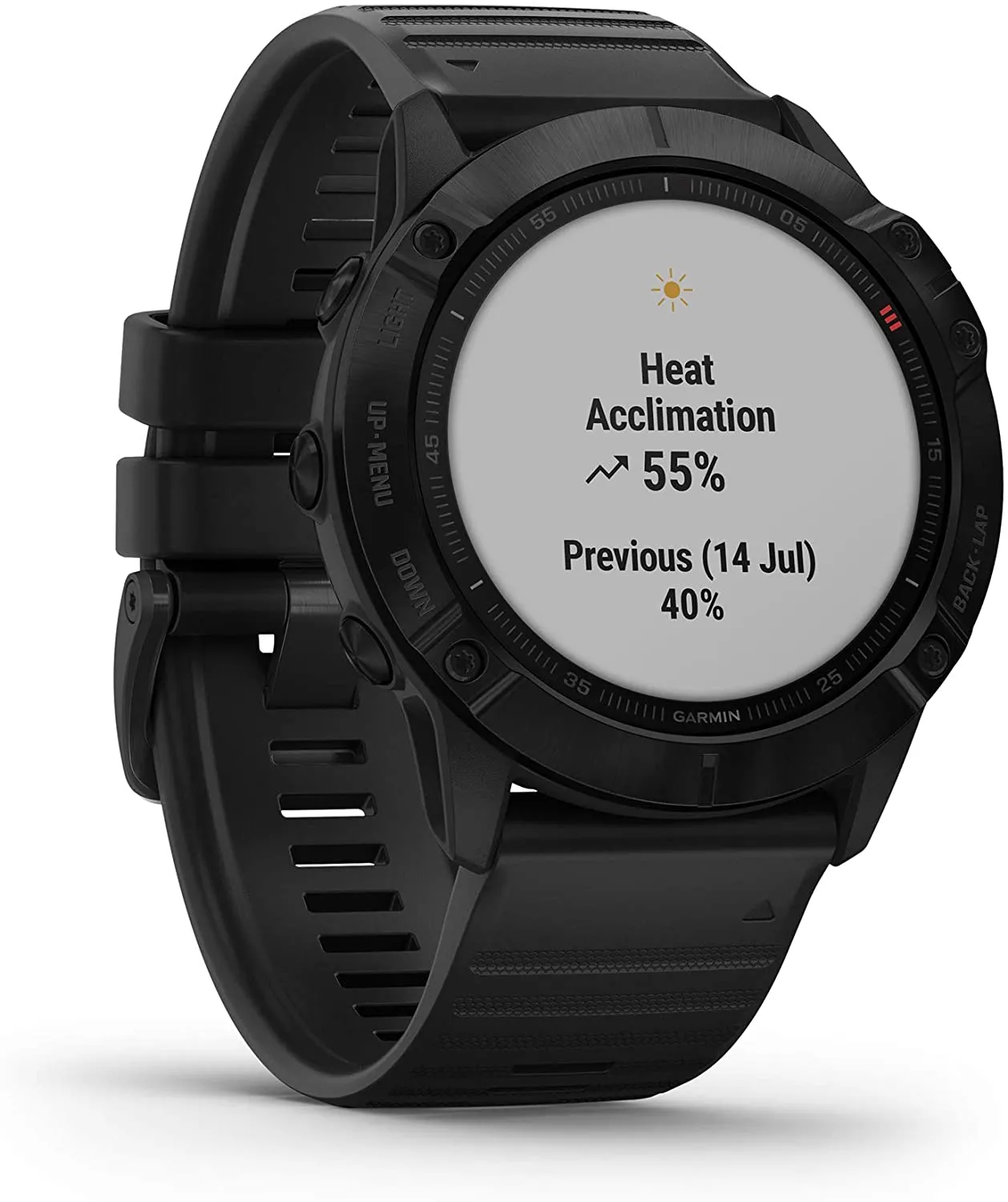 Garmin Fenix 6X Pro Premium Multisport GPS Watch features Mapping Music Grade-Adjusted Pace Guidance and Pulse Ox Sensors Black - Certified Refurbished