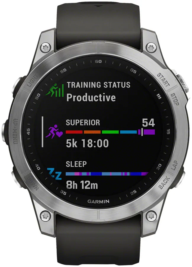 Garmin fenix 7 Standard Ed Silver || Graphite Band 47mm