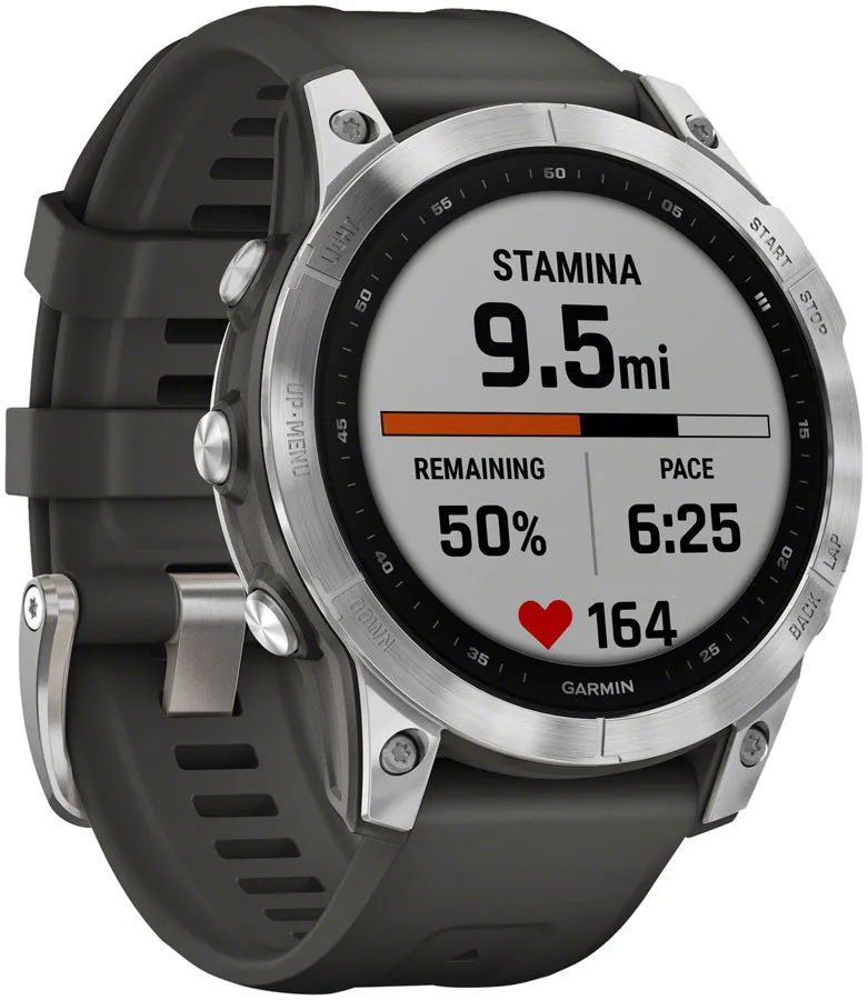 Garmin fenix 7 Standard Ed Silver || Graphite Band 47mm