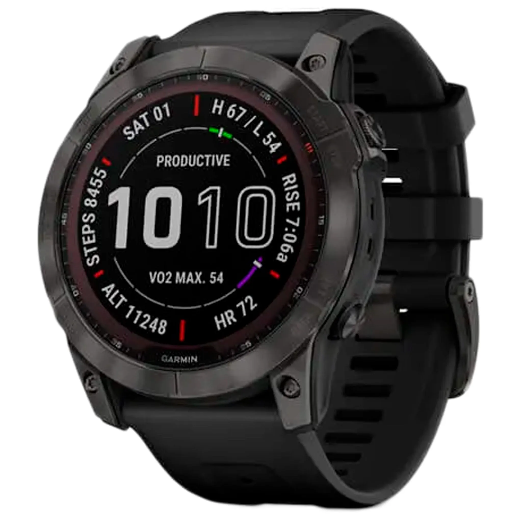 Garmin fenix 7X Sapphire Solar Black DLC Ti w/Black Band