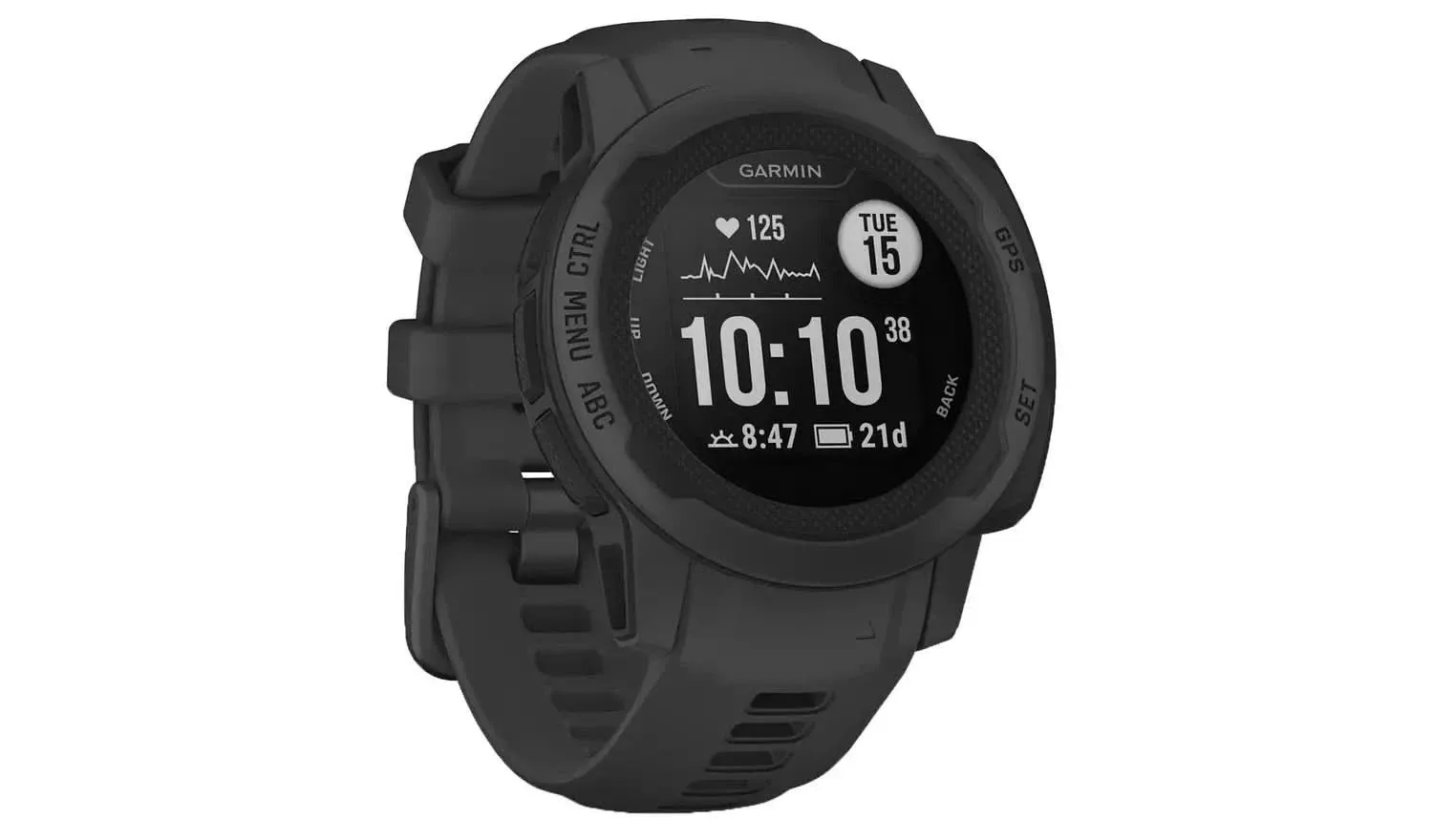 Garmin Instinct 2S Rugged GPS Smartwatch with Sports Apps & Health Monitoring - Graphite