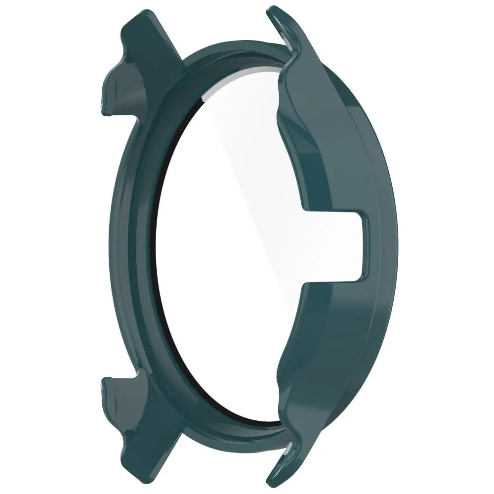 Garmin Venu 2 Plus cover with tempered glass screen protector - Dark Green