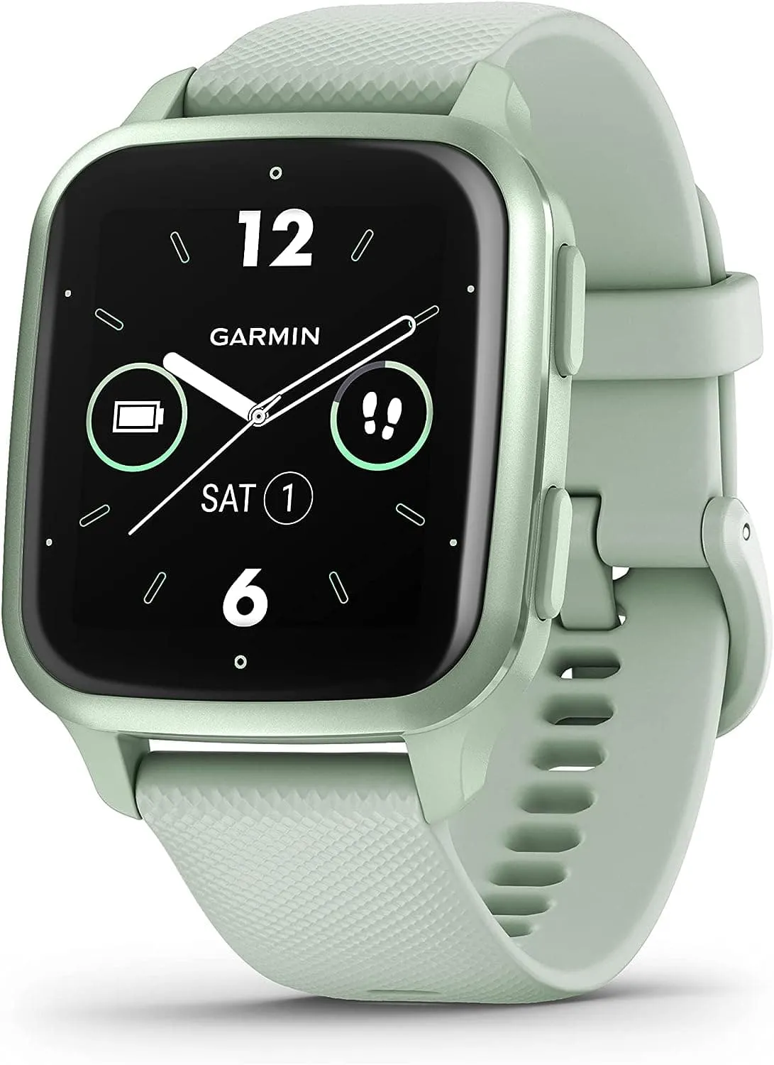 Garmin Venu SQ 2 GPS Smartwatch with All-day Health Monitoring, Cool Mint and Metallic Mint