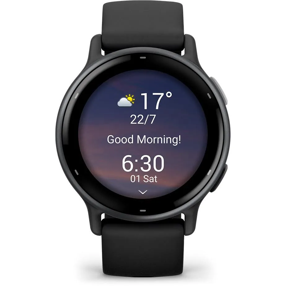 Garmin VivoActive 5 Smart Watch (Black/Slate)