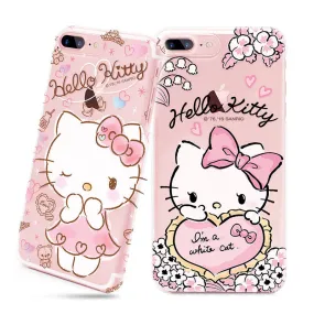 GARMMA Hello Kitty Slim Transparent PC Hard Back Cover Case for Apple iPhone 8 Plus/8/7 Plus/7