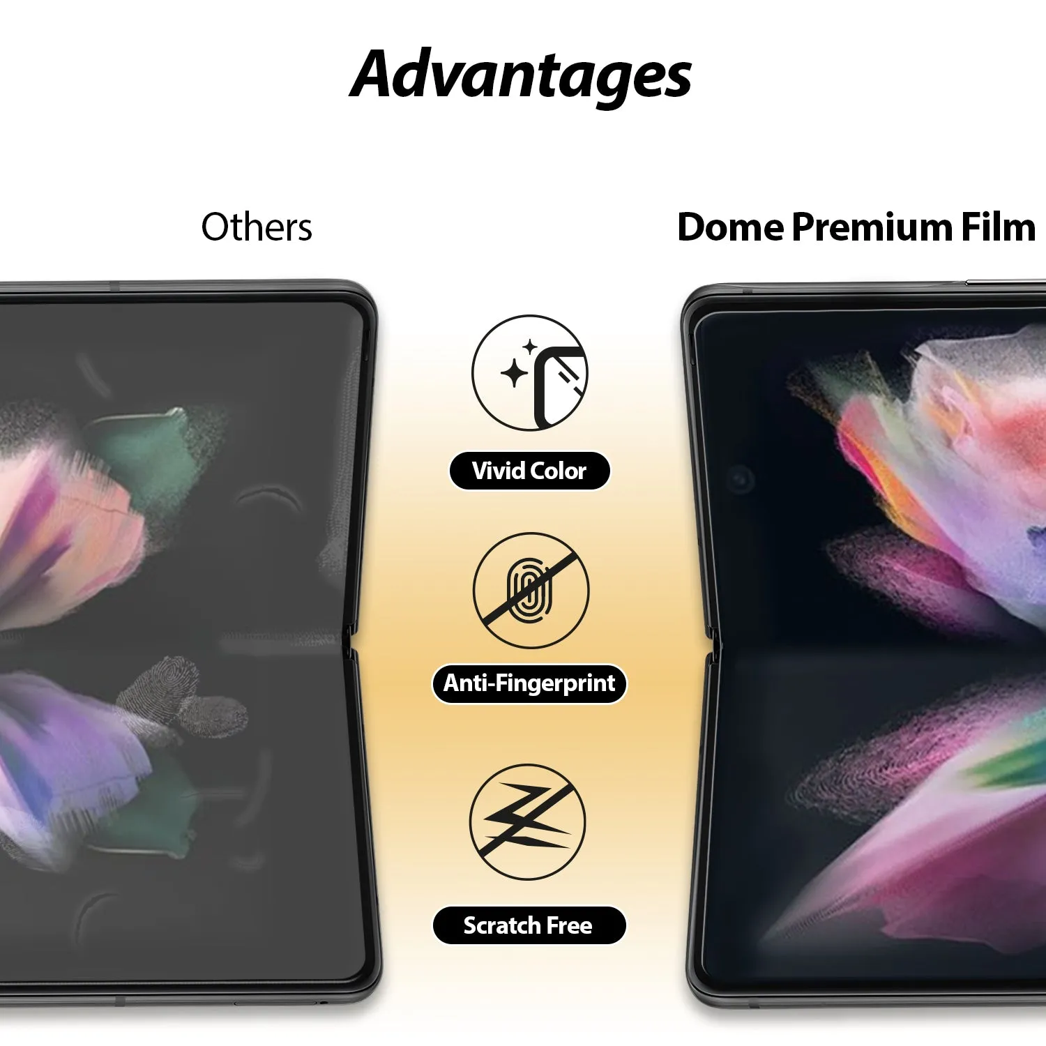 [Gen Film] Galaxy Z Fold 3 Gen Film Screen Protector with Installation Jig - Anti-Bubble, HD Clear, PET Film