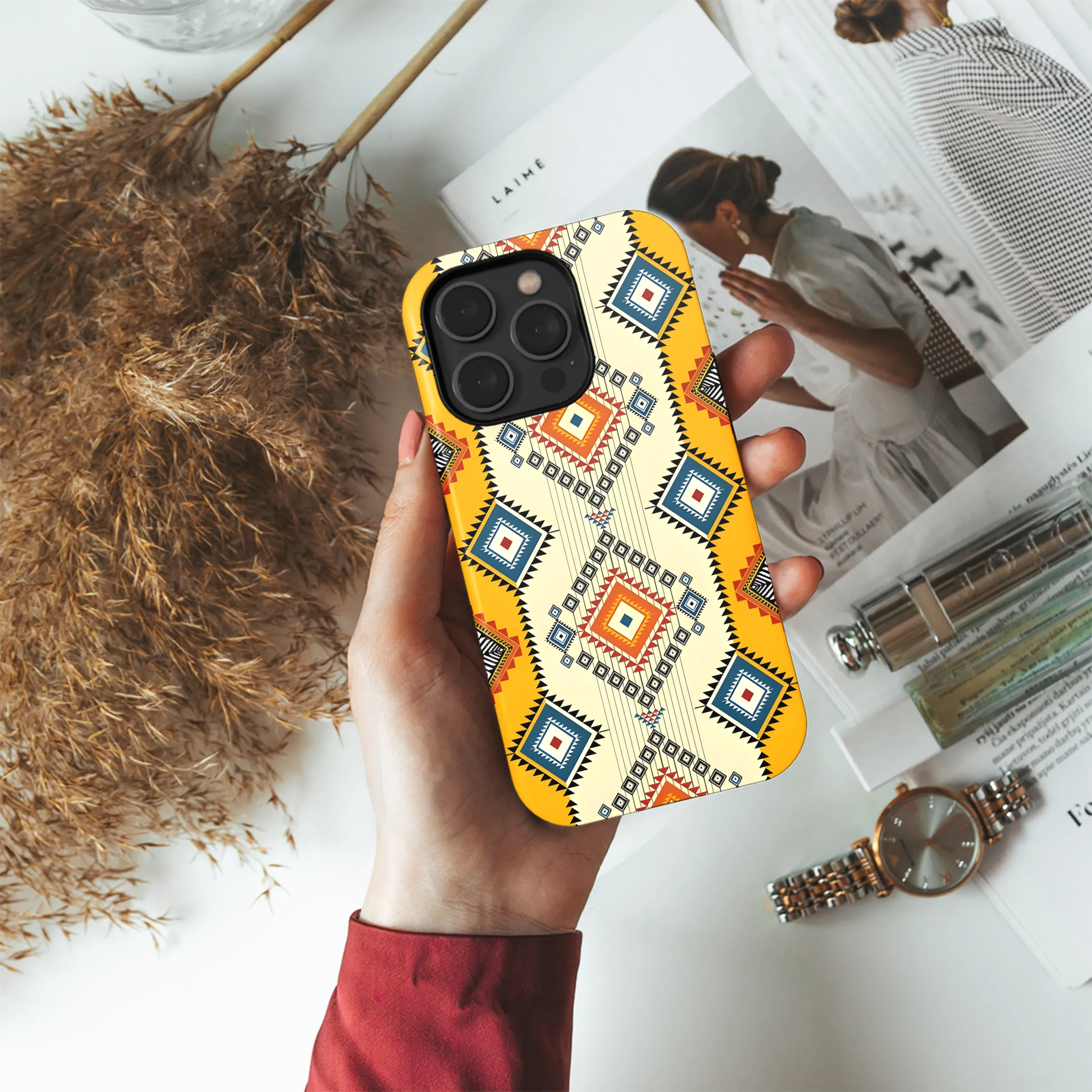 Geometric Ethnic Phone Case iPhone Samsung Cover Pixel 3198