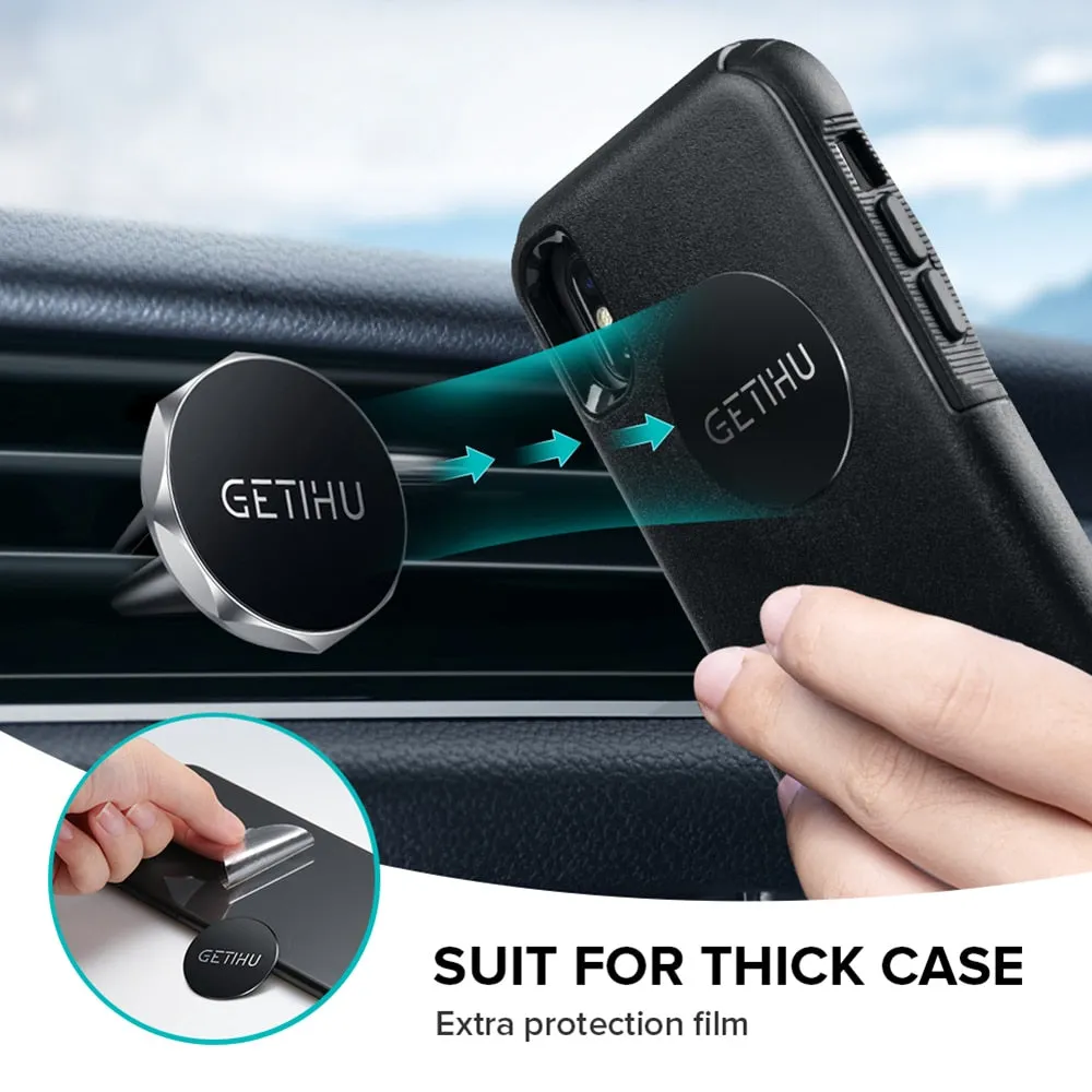 GETIHU Car Phone Holder Magnetic Air Vent Mount Mobile Smartphone Stand Magnet Support Cell in Car GPS For iPhone XS Max Samsung