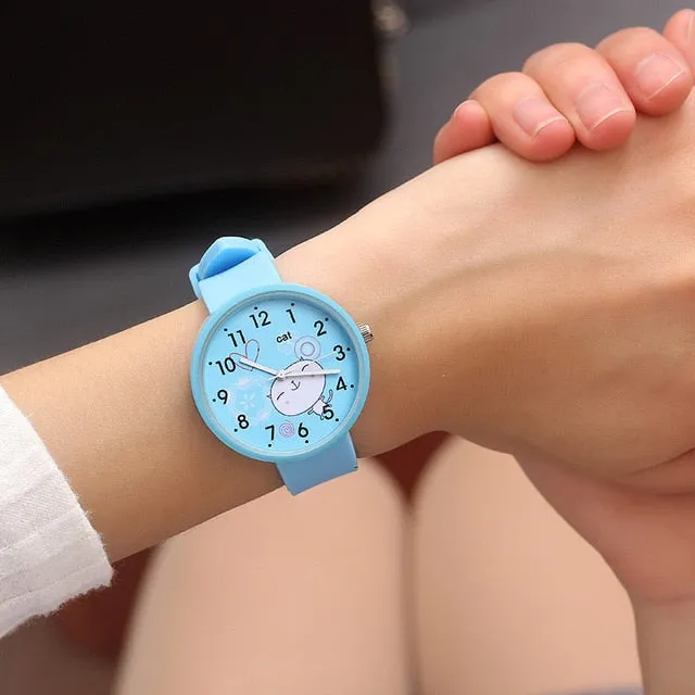 Girls Boys Cute Pattern Kids Wristwatches Children Watches Best Gift