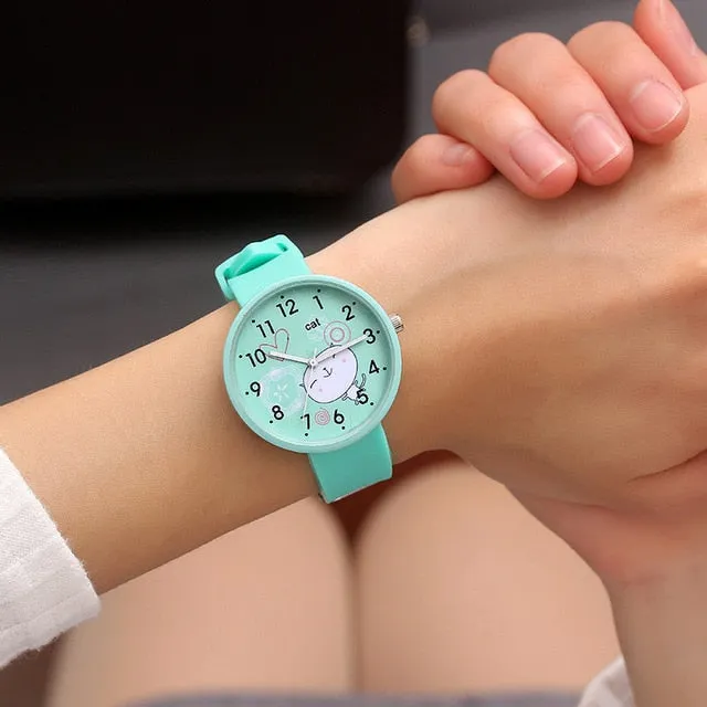 Girls Boys Cute Pattern Kids Wristwatches Children Watches Best Gift