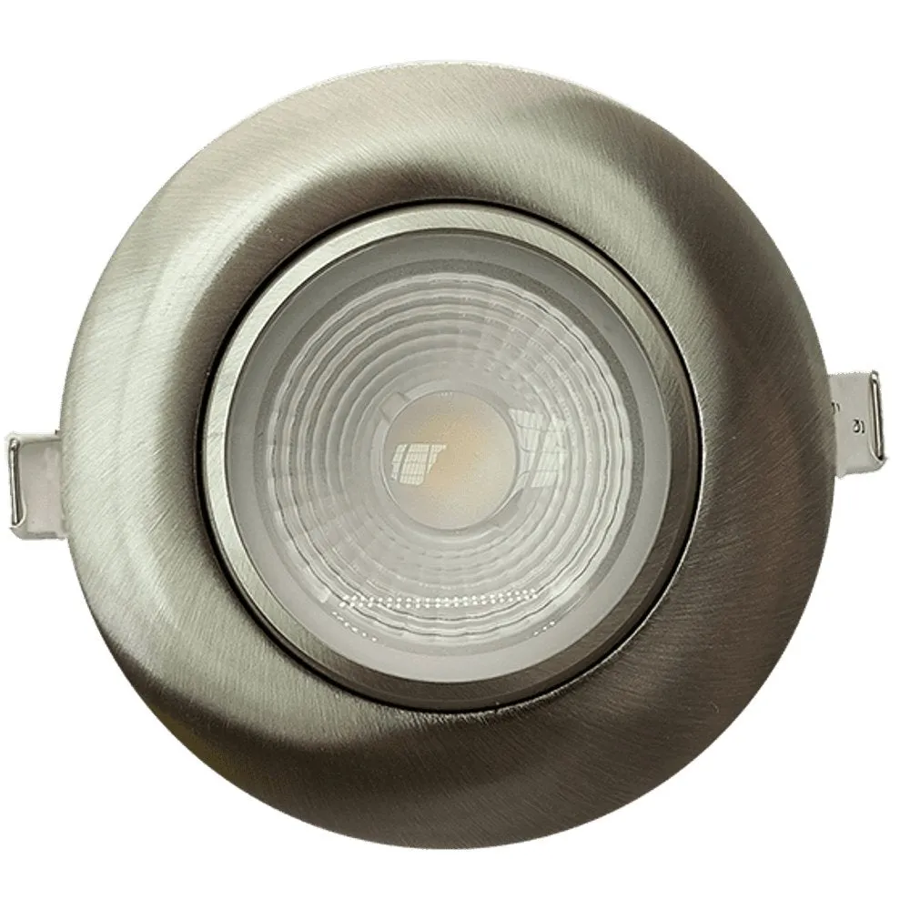 Goodlite G-48358 4" 14W LED Recessed Gimbaled Downlight Selectable CCT Brushed Nickel