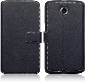 Google Nexus 6 Low Profile Wallet Case - Black