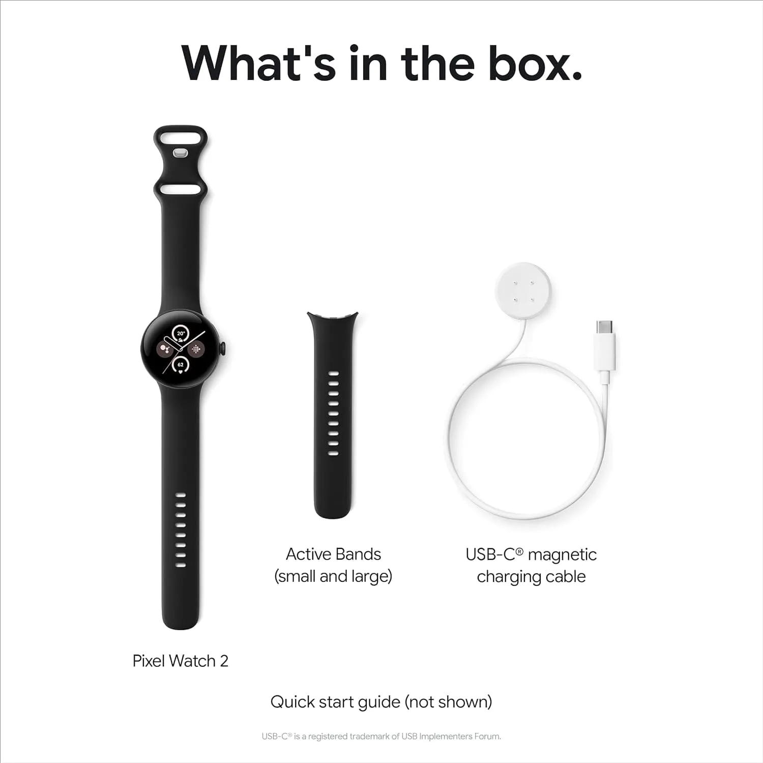 Google Pixel Watch 2 Wi-Fi/BT Smart Watch - Obsidian