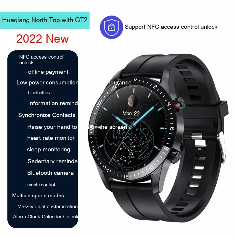 GT2 Smart Watch NFC Access Control Bluetooth Calling Sports Waterproof