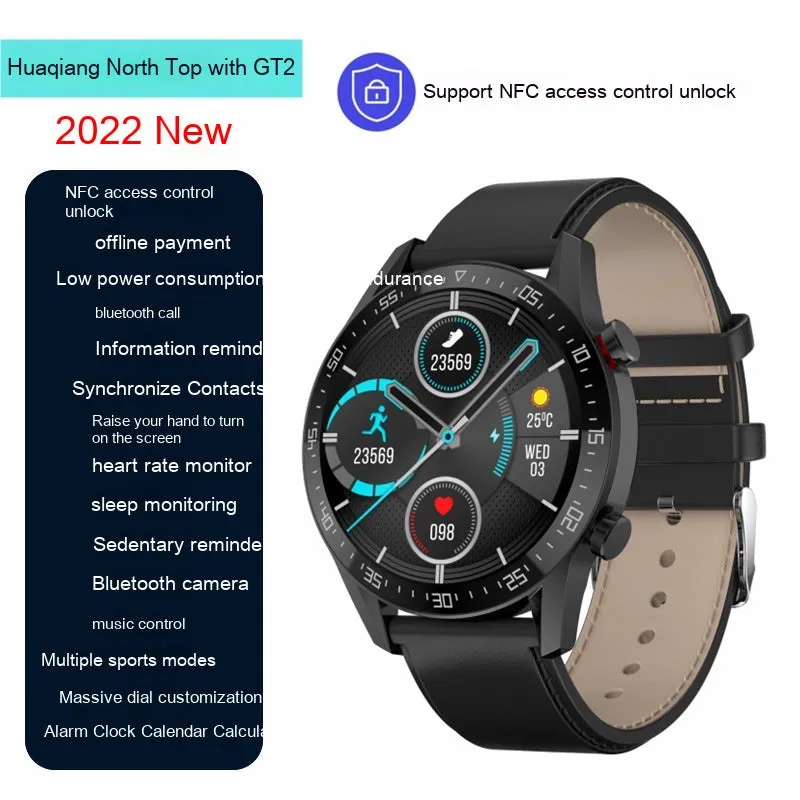 GT2 Smart Watch NFC Access Control Bluetooth Calling Sports Waterproof