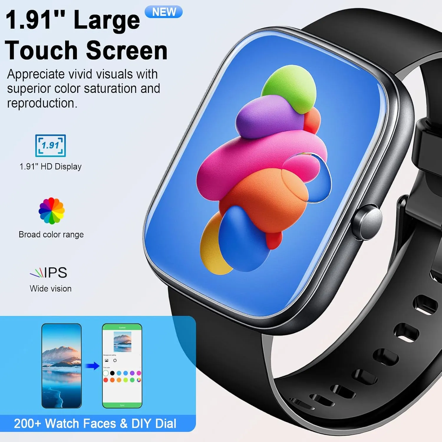 HD Smart Watch – Fitness & Health Tracker with Heart Rate & Sleep Monitor