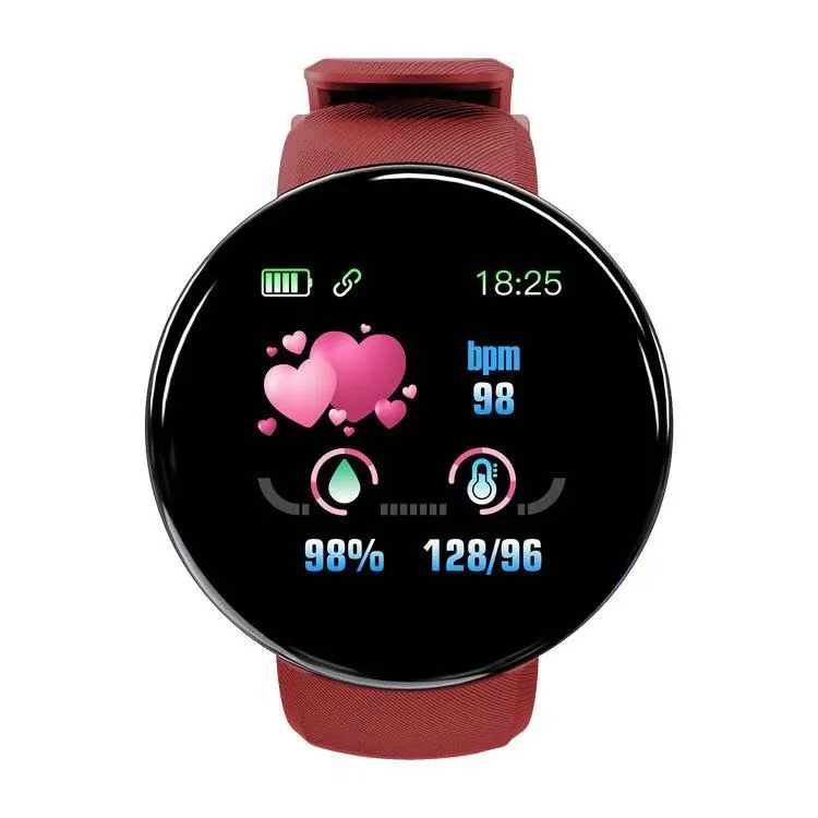 Health monitoring watch with large dial W14D818