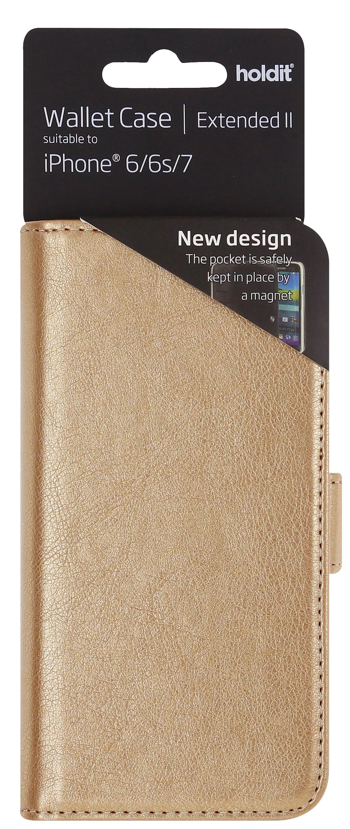 Holdit Wallet Case Extended II for iPhone 8 / 7 / 6 / 6S (6 Card Pockets)