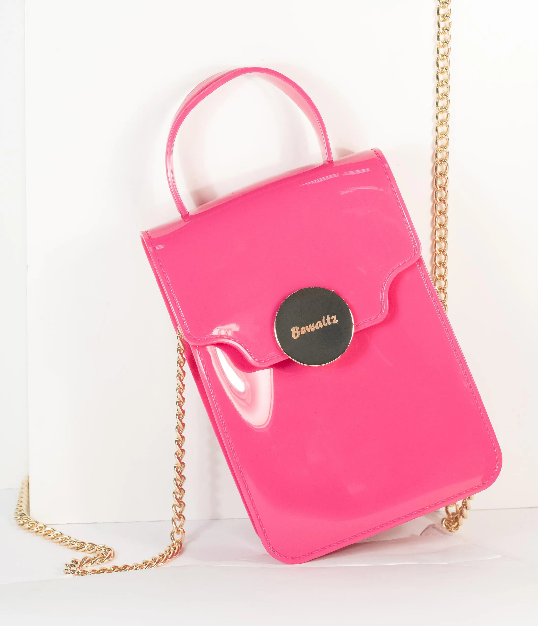 Hot Pink Silicone Mini Crossbody